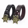 Retro Fashion Belt Mens Women Mode American Sheriff's Cowide Clothing Accessoires Brand Hose Gürtel Mehrere Stile