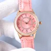 Assista Women Watches Diamond Bezel 38mm Automático Mechanical Watch Wristwatches Strap de couro Montre de Luxe Business Desig298f