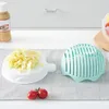 Миски Полезное овощное сливное чаша PP Salad Cutter без скольжения