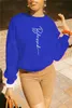 Womens Sweatshirts Wholesale Items In Bulk clothes Long Sleeve Pullover Fashion Top Coat Sweatshirt Letter Print Casual Lounge Wear Vintage K10567-2