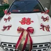 Decorative Flowers Artificial Flower Wedding Car Set Ribbon Pull Auxiliary Suction Cup Decoration Small