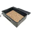 Outros gatos suprimentos caixa de areia de viagem dobrável com tampa de vaso sanitário portátil à prova d'água para gatinhos de estimação cachorro 221108