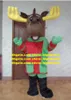 Boże Narodzenie Elk Mascot Costume Dorosły Cartoon Postacie Strój garnituru Nieruchomości na dużą skalę ZZ7784