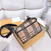 Retro burbrerys mens TB stripes camera Bag Sac à bandoulière homme femme Luxurys Designers sac en nylon sacs à main sac à main fourre-tout épaule embrayage pochette de voyage sac de mode en toile