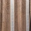 Kurtyna chińska luksus grube chenille geometryczne zasłony zaciemniające wysokiej klasy tkanina żakardowa do salonu i zasłon w paski sypialni #4