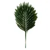 Decorative Flowers Home Daily Decoration Plant Simulation Fake Green Flower Arrangement Iron Single Dark Optional Scattered Tail Leaves