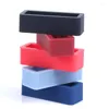 Watch Bands 5Pcs Watchband 16 18 20 22 24mm Silicone Band Rubber Strap Loops Ring Accessories Holder Locker 9 Colors