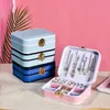 Portable Jewelry Storage Box Colorful Travel Storage Organizer Jewelrys Case Earrings Necklace Ring Holder