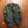 Trench de trincheira masculina tamanho grande 8xl Men de inverno moda de inverno