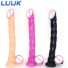 Luuk Long 31cm Dildo Suaction Cup Dickはマッサージ膣マスターベーション女性現実的なペニスQ0508284T5444017を刺激します