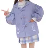 Trenchs de femmes automne japonais lolita kawaii filles dessin animé jk veste à capuche femmes hiver vintage preppy rose mince vêtements d'extérieur