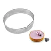 Bakvormen 10 stks cirkelvormige taart ring dessert roestvrijstalen perforatie fruit taart quiche cake mousse mold keuken mal