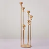 Металлические подсвечники 8 головы Candelabra Candle Holders Stands Wedding Table Centerseces Road Lead Decor