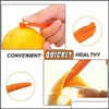 Fruktgr￶nsaksverktyg Easy Open Orange Peeler Tools Plastic Lemon Citrus Peel Cutter Vegetabiliska skivor Fruktk￶k Gadgets Drop D Dhtlk