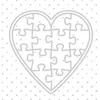 Gift Wrap Heart Puzzle Metal Cutting Dies Stencil DIY Scrapbooking Paper Card Template Mold Embossing Craft Decoration