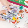 Christmas Cartoon Shape Press Ballpoint Pens Graffiti Pen Student Stationery Merry Christmas Decor For Home Xmas Ornament