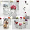 Present Wrap Metallic Iron Antique Decorative Wedding Box Favors Birdcage Decoration Bird Cage Flower Top With Pearl Chain Home