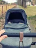 Wandelwagenonderdelen Baby Hooks Bag voor Hangende luierzakken Multifunctionele boodschappen Premium Pu Leather Pram Stra