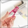 Other Laundry Products 10Pcs/Lot Metal Clothespin Windproof Clothes Pegs Portable Bra Socks Beach Towel Clips Drying Racks Hanging D Dhad0