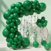 Pure Black Ballon Decorated Arch Suite Party Party Draduation Season Day Balloon Chain Garland A6CF