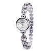 Zegarki na rękę lvpai damskie zegarki mody srebrne damskie zegarek na nadgarstek luksusowy bransoletka dhinestone stalowa zegar montre