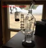 Bong da 12,2 pollici alto Narghilè bicchieri acqua bong doppi tubi di vetro inebrianti riciclatore piattaforme petrolifere bobina congelabile dab Bong banger da 14 mm