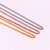 Pendant Necklaces 2022 Non-fading Simple And Personalized Braided Twist Chain Necklace Female Fashion 316 L Titanium Steel 18 K Gold