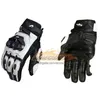 ST23 Mens Women 4 Season Driving Supertech Nero/Bianco Guanti da moto in pelle Guanti da corsa Moto Cavaliere da bici da corsa in pelle bovina