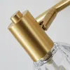 Wandlampen Moderne Noordse kristallen spiegel SCONCE GOUD LUXE Luxe eenvoudige slaapkamer badkamer kast lamp metalen dressoir verlichting armaturen