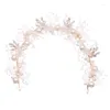 Headpieces 2022 Handmade Prom Wedding Hair Accessories Jewelry Bridal Flower Headdress Pearl Beads For Brides