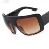 Lunettes de soleil surdimensionnées bouclier visière masque femmes hommes coupe-vent lunettes de soleil une pièce grand cadre lunettes nuances Sport UV400 lentille claire