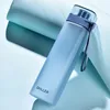 Water Bottles Fashion Square Frosted Plastic Bottle Portable Leakproof Transparent Gym Outdoor Sport Direct Drinking Cup BPA Free