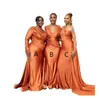 African Plus Size Mermaid Brautjungfer Kleider 2023 Nigeria Girls Sommer Hochzeit Gastkleid sexy v Hals Langes Mädchen von Ehrenkleidern GB1108