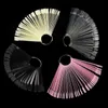 Oval False Display Nail Art Fan Wheel Practice Board Tip Sticks For Dipping Powder Colors UV Gel Nails Polish Display Chart Tablero De Practica De Arte De Unas