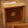 Bath Toilet Supplies Natural Bamboo Soap Dish Box Bamboo Tray Holder Storage Plate Boxes Container for Shower Bathroom