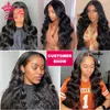 U Part Wig Body Wave Glueless Parrucche per capelli umani Parrucche per capelli vergini brasiliane Linea di capelli grezzi invisibili Queen Hair Products