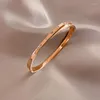 Bangle xxixx luxe zirkoon voor vrouwen gegraveerde Romeinse cijfers roestvrijstalen armbanden Rose Gold armbanden X-03