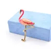 Broschen CINDY XIANG Niedliche Emaille-Flamingo-Unisex-Damen- und Herren-Pin-Vogel-Tier-Broschen Modekleid-Mantel-Accessoires