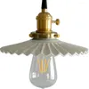 H￤ngslampor industriell loftdekor modern led lampa koppar vit keramik h￤ngande l￤tt matsal hembelysning antik armatur