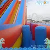 Large Size Inflatable Slide Double Lanes Water Park Slide For Sale