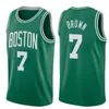 Jayson Tatum Jaylen Brown basketbalshirts Wit 2024 City Shirt Green Edition Jersey 0 7 36