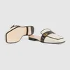 Wielokolorowe guste gumowe kapcie Ggity Sole House Mule Flat Heel Sandals Exposed Obcowanie Baotou 35-42