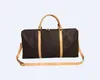 55cm Luxury Fashion Men Women Travel Bag Duffle s Brand Designer Pu Leather Luggage Hand Sport Stuff Sacks Suitcases