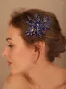 Tocados de cristal para novias, peines para el pelo, tocado de moda con diamantes de imitación para mujer, tocado nupcial, accesorios de boda, tiaras para fiesta y graduación