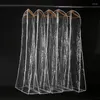 Storage Boxes Transparent Wedding Dress Dust Cover Omniseal Extra Large Waterproof PVC Solid Garment Bag