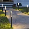 Thrisdar Acryl Outdoor Menschlicher Körper Bewegungssensor Weg Rasen Pfosten Licht Aluminium Poller Garten Villa Säule
