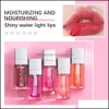 Lip Gloss Crystal Jelly Hidratante Lip Oil Plum Gloss Makeup Sexy Plump Glow Tinted Lips Plumper 6Ml Drop Delivery Health Beauty Dhivp