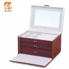 Storage Boxes Rowling Big Jewelry Box Velvet Glasses Bracelet Earrings 2 Drawers Exhibition Gift For Girls With Keys