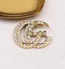 23SS 2Color Luxury Brand Designers G Broches Broches Vintage 18K Gold Broche Traje Pin de moda Joya de moda Garidad de boda