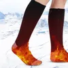 Chaussettes pour hommes alimentées par batterie chaleur par temps froid pour hommes femmes chauffage thermique chauffe-pieds électrique chaud cyclisme randonnée Skiin